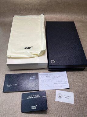 Montblanc Sartorial Wallet Box Set w/ Dust Bag & Papers – Authentic